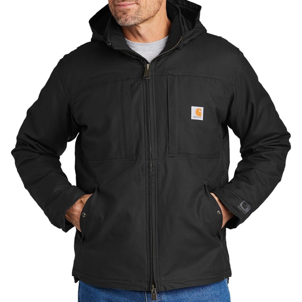 (NWT) Carhartt Mens Full Swing Cryder Zip Up Jacket Black - Picture 3 of 7